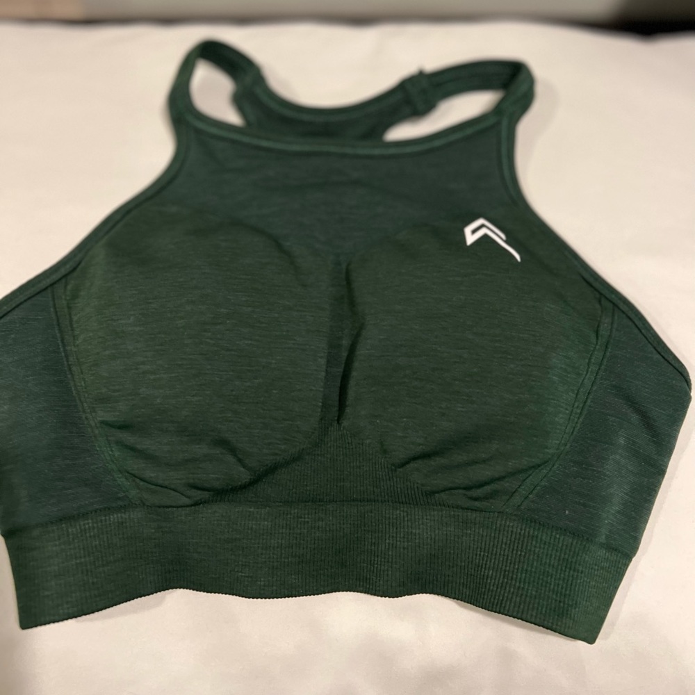 Oner Active
EFFORTLESS SEAMLESS HIGH NECK BRALETTE - evergreen